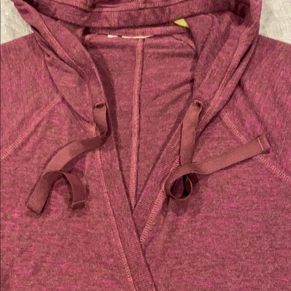 Athleta Burgundy Fitted Wrap Hoodie - Picture 15 of 16